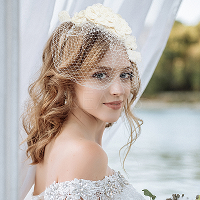 Mesh Veil Hair Bands OHAR-WH20816-004P-1