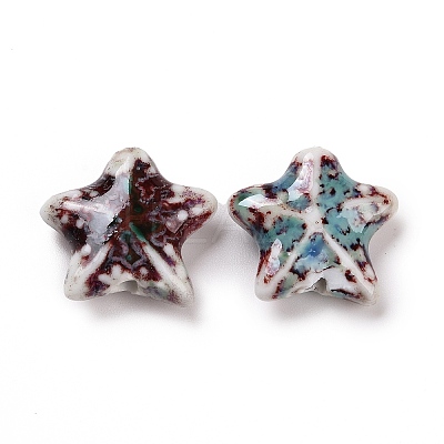 Handmade Porcelain Beads X-PORC-N004-27F-1