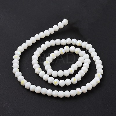 Electroplate Opaque Solid Color Glass Beads Strands LS-EGLA-A034-P1mm-L17-1