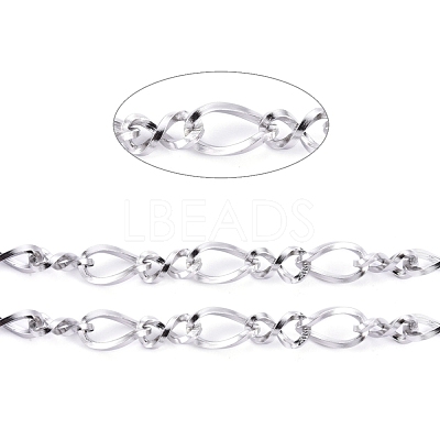 Tarnish Resistant 304 Stainless Steel Figaro Chains CHS-I001-09P-01-1
