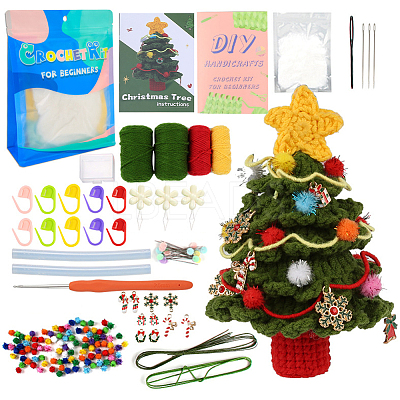1 Set DIY Christmas Knitting Tools Kits DIY-SC0026-49A-1