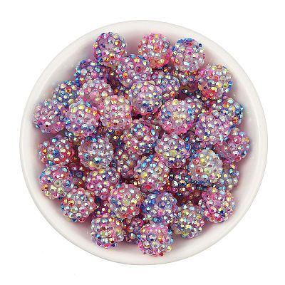 AB-Color Resin Rhinestone Beads RESI-S315-12x14-11-1