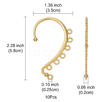 Alloy Ear Cuff Findings FIND-YW0003-93G-1