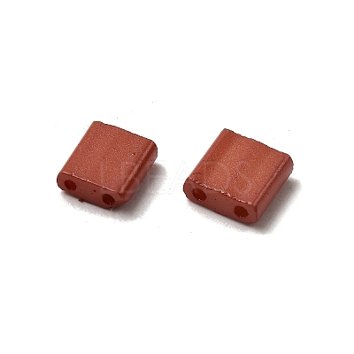 2-Hole Baking Paint Glass Seed Beads SEED-S023-17C-38-1