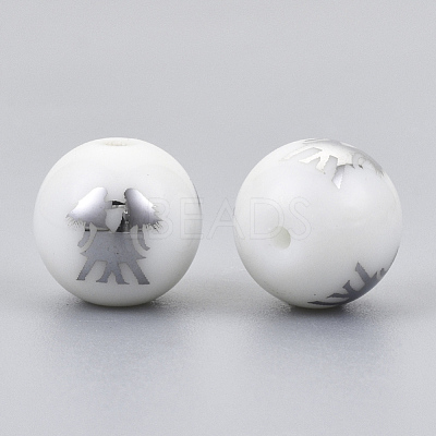 Electroplate Glass Beads EGLA-S178-11D-01-1