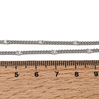 12Pcs 2.2MM 304 Stainless Steel Textured Twisted Chain Necklaces for Men Women NJEW-H093-20P-01-1