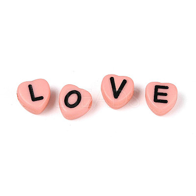 Opaque Acrylic Enamel Beads X-MACR-S273-37C-1
