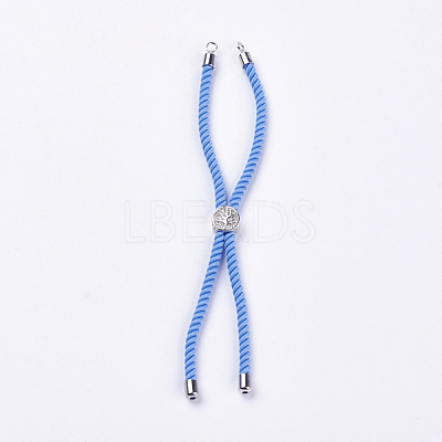 Nylon Twisted Cord Bracelet Making MAK-F018-03P-RS-1