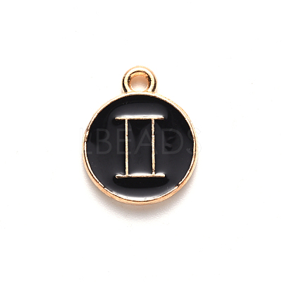 Alloy Enamel Pendants X-ENAM-S124-01B-08I-1