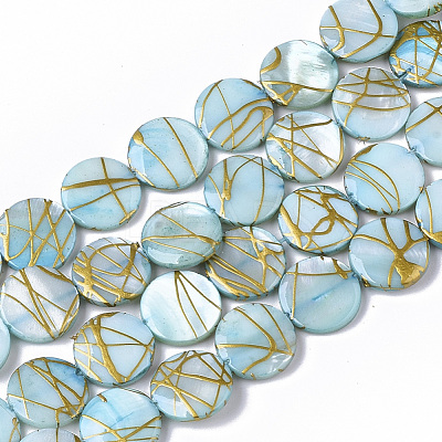Drawbench Freshwater Shell Beads Strands X-SHEL-T014-012C-1