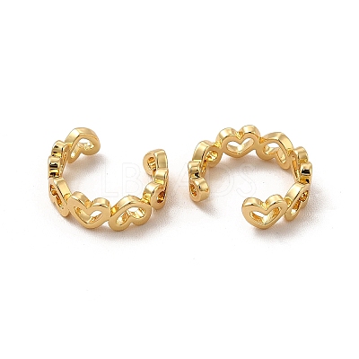 Rack Plating Brass Cuff Earrings EJEW-P221-02G-1