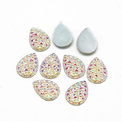 Resin Cabochons CRES-Q193-13x18-10AB-1