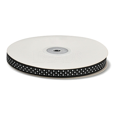 100 Yards Polka Dot Print Nylon Ribbons OCOR-G014-01G-1