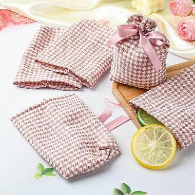 Cloth Tartan Gift Candy Drawstring Bags ST-CJ0003-01A-1