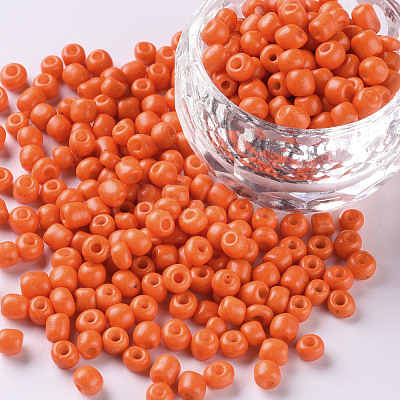Baking Paint Glass Seed Beads SEED-S002-K4-1