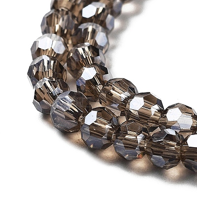 Electroplate Transparent Glass Beads Strands EGLA-A035-T4mm-A16-1