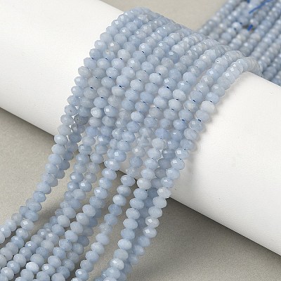 Natural Angelite Beads Strands G-R013-B02-4x3mm-1