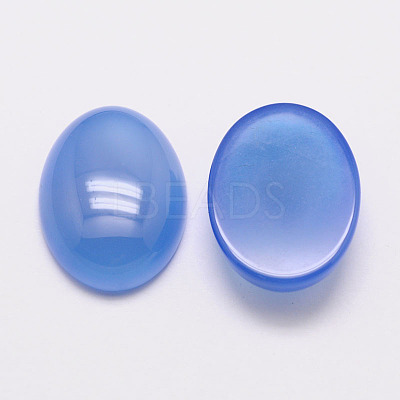 Natural Agate Cabochons G-K021-40x30mm-04-1