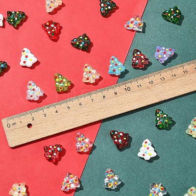 6Pcs Handmade Bumpy Glass Beads Strands LAMP-FS0001-16D-1