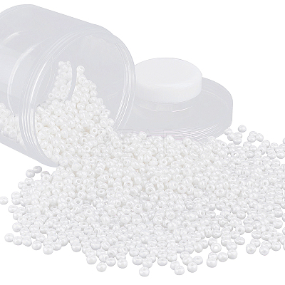 6/0 Ceylon Round Glass Seed Beads SEED-PH0009-05-1
