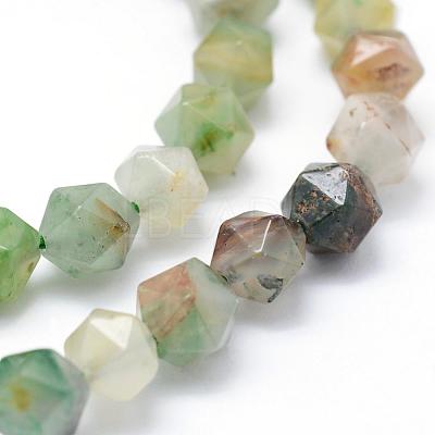 Natural Chrysoprase Beads Strands G-F523-34-6mm-1