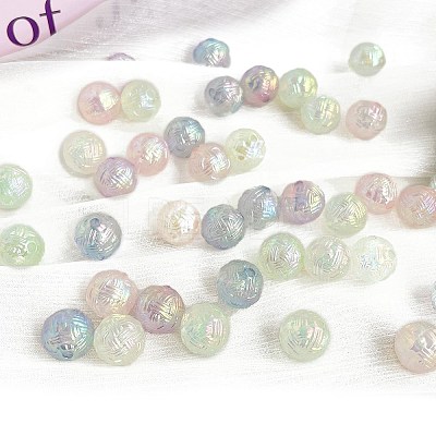 Opaque Acrylic Beads OACR-F010-10-1