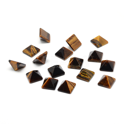 Natural Tiger Eye Gemstone Cabochons G-T021-14mm-15-1