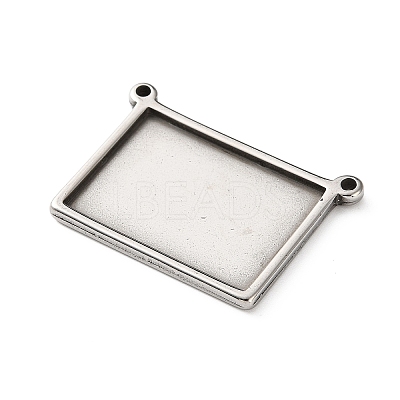 304 Stainless Steel Connector Cabochon Settings STAS-Z201-04P-02-1