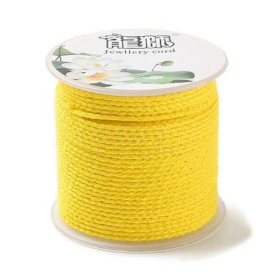 20M Polyester Braided Cord for Jewelry Making OCOR-G015-04A-11-1