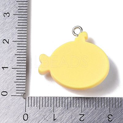 Ocean Theme Opaque Resin Pendants RESI-S403-02H-1