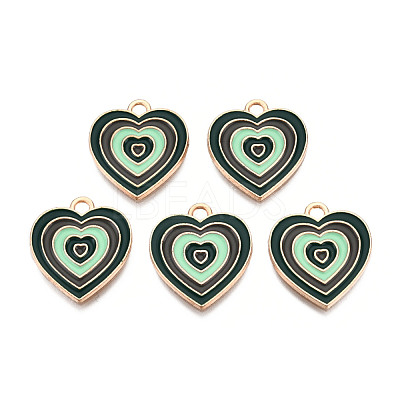 Alloy Enamel Pendants ENAM-N054-93LG-1