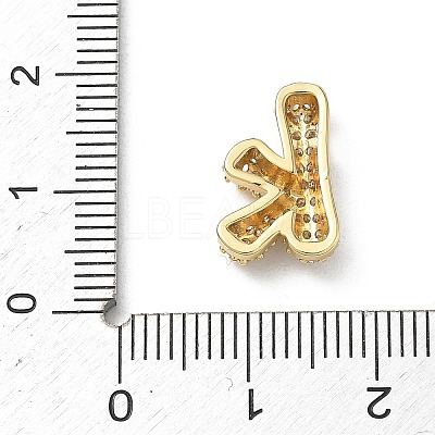 Brass Micro Pave Cubic Zirconia Pendants KK-A300-02G-K-1
