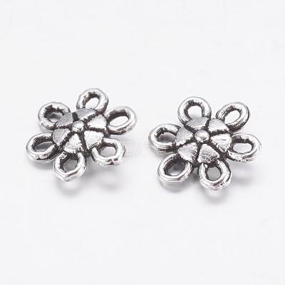 Tibetan Style Alloy Flower Pendants X-LF1006Y-1