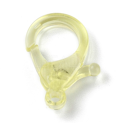Transparent Plastic Lobster CLaw Clasps KY-H005-A01-1