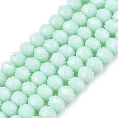Opaque Solid Color Imitation Jade Glass Beads Strands EGLA-A044-P3mm-D14-1