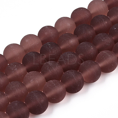 Transparent Glass Beads Strands GLAA-T032-T10mm-MD19-1