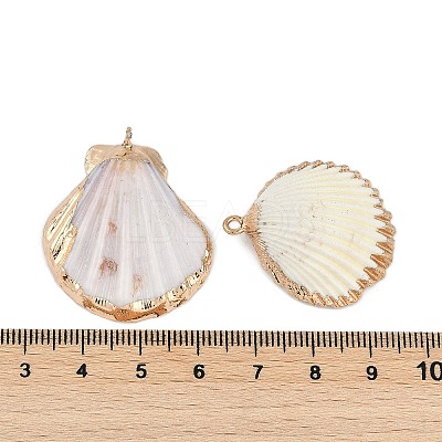 Natural Mixed Shell Pendants SHEL-K009-01-1
