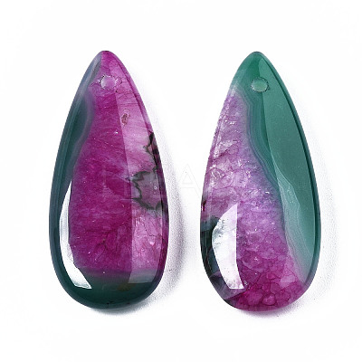 Natural Brazilian Agate Pendants X-G-S364-099C-1