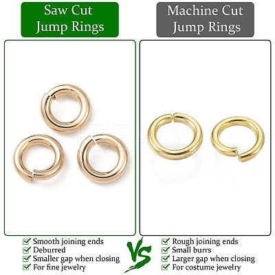 925 Sterling Silver Saw Cut Open Jump Rings STER-F036-02G-0.9x5mm-1