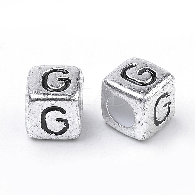 Plated Acrylic Beads X1-PB43C9308-G-01-1