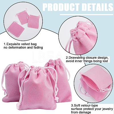 Velvet Jewelry Drawstring Gift Bags ABAG-BBC0001-10B-02-1