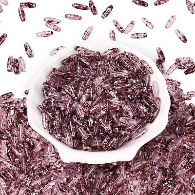 Picasso Transparent Glass Seed Beads SEED-N012-11E-1
