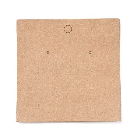 Blank Kraft Paper Earring Display Cards X-CDIS-G005-10-1