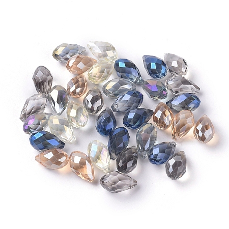 Eletroplated Glass Beads X-EGLA-R013-13x8mm-M-1