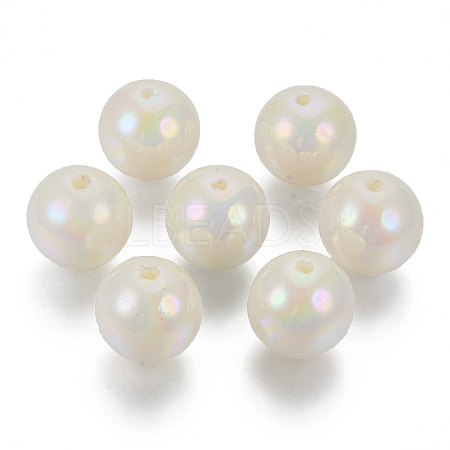 Acrylic Imitation Pearl Beads X-OACR-N010-024C-01-1