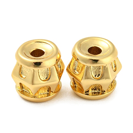 Rack Plating Eco-Friendly Brass Beads KK-M258-08G-1