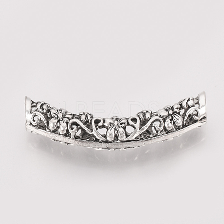Tibetan Style Alloy Tube Beads X-TIBE-T011-86AS-LF-1