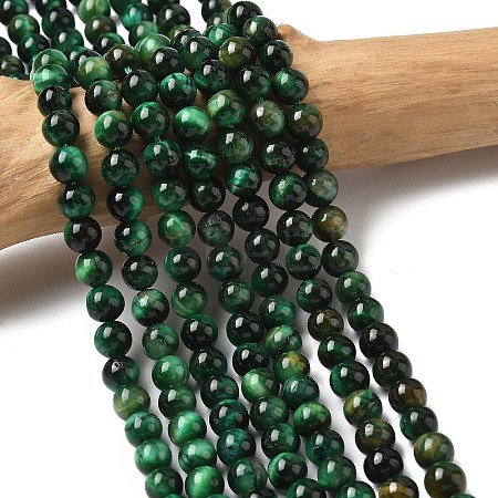 Dyed Natural Tiger Eye Beads Strands LS-G-G102-A01-02-1