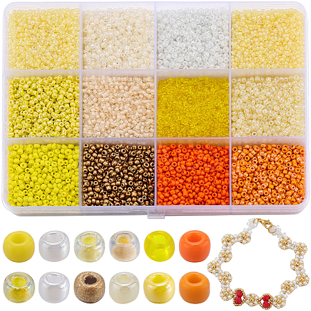 SUNNYCLUE 156g 12 Style Glass Seed Beads SEED-SC0001-32A-04-1