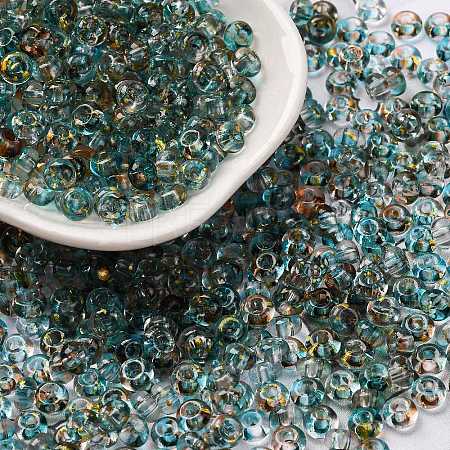 3/0 Baking Paint Transparent Colours Glass Round Beads SEED-L011-13A-02-1